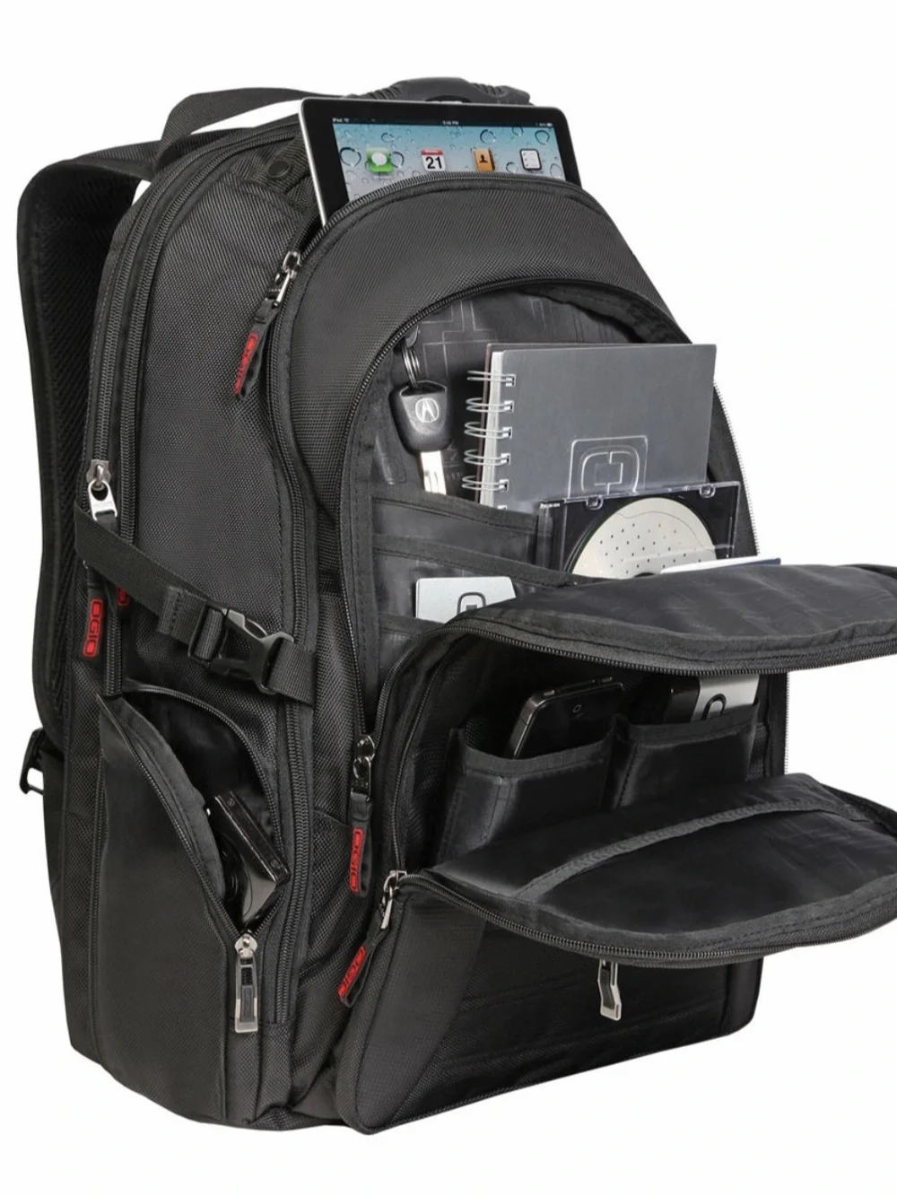 OGIO Urban 17 Laptop Large Gray Padded Backpack Checkpoint Friendly
